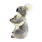 Bocchetta Willow 38cm Koala with Baby Plush Toy - Grey (Australian Stuffed Animal Souvenir Gift)