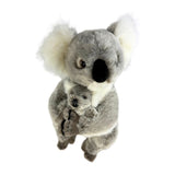 Bocchetta Willow 38cm Koala with Baby Plush Toy - Grey (Australian Stuffed Animal Souvenir Gift)