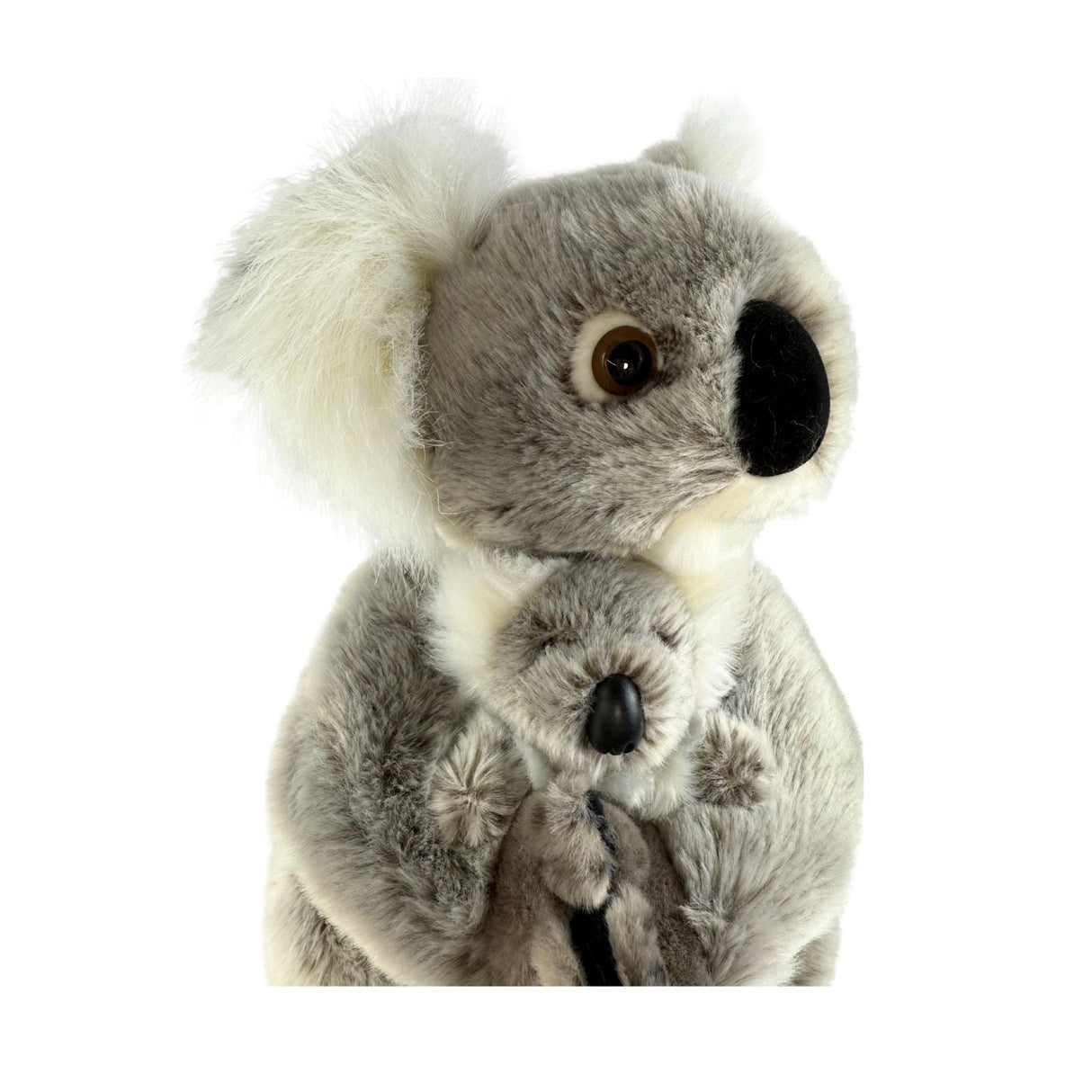Bocchetta Willow 38cm Koala with Baby Plush Toy - Grey (Australian Stuffed Animal Souvenir Gift)