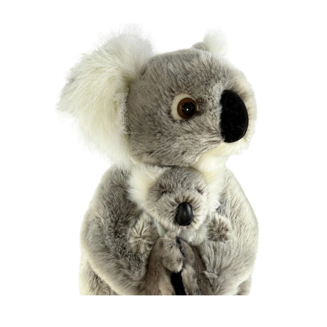 Bocchetta Willow 38cm Koala with Baby Plush Toy - Grey (Australian Stuffed Animal Souvenir Gift)