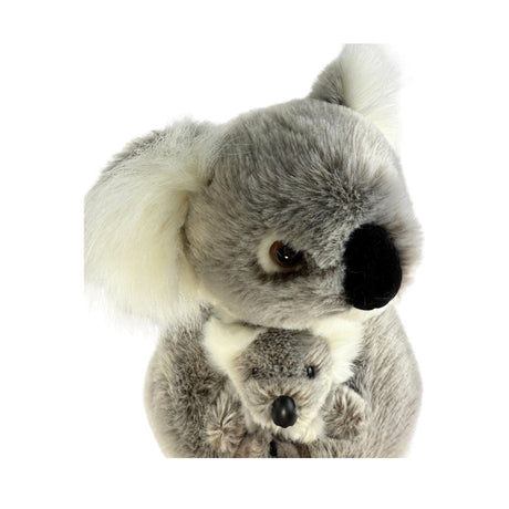Bocchetta Willow 38cm Koala with Baby Plush Toy - Grey (Australian Stuffed Animal Souvenir Gift)