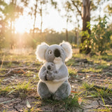 Bocchetta Willow 38cm Koala with Baby Plush Toy - Grey (Australian Stuffed Animal Souvenir Gift)