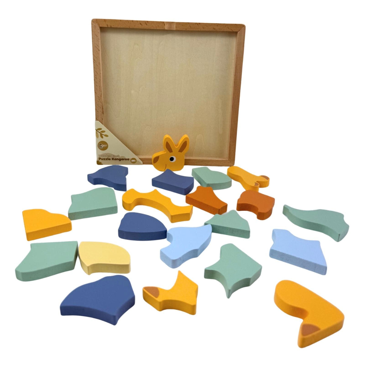 Bocchetta Kangaroo Wooden Block Puzzle (Toddler Jigsaw 18 Months+)