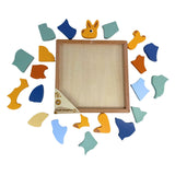 Bocchetta Kangaroo Wooden Block Puzzle (Toddler Jigsaw 18 Months+)
