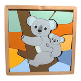 Bocchetta Koala Wooden Block Puzzle (Toddler Jigsaw 18 Months+)