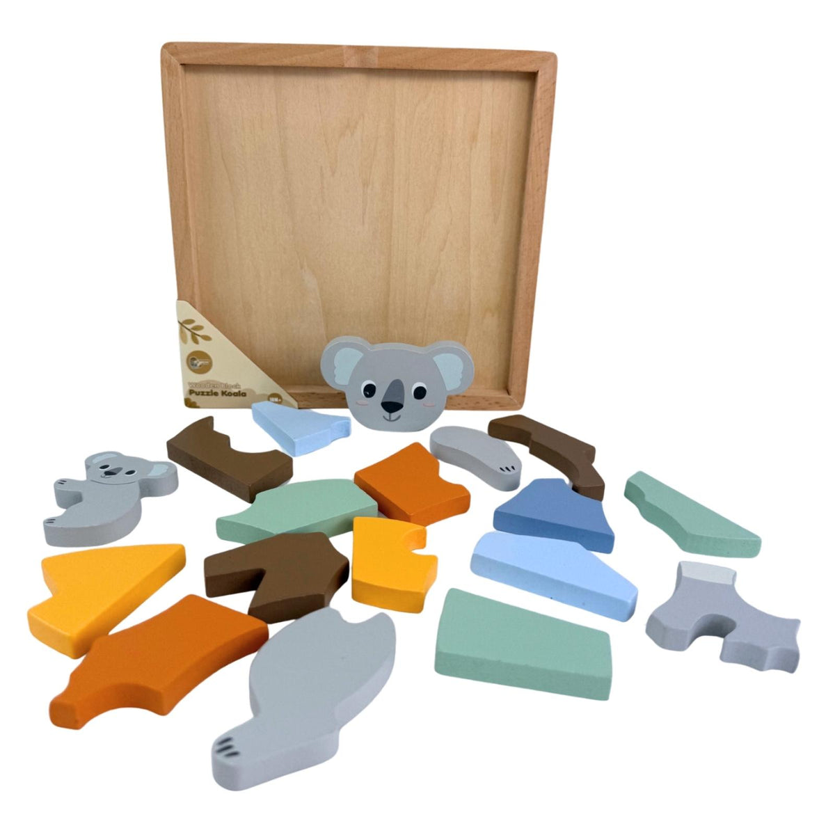 Bocchetta Koala Wooden Block Puzzle (Toddler Jigsaw 18 Months+)