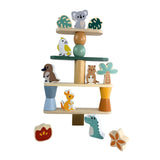 Bocchetta Aussie Animals Wooden Stacking Game (Toddler Balance Toy 24 Months+)