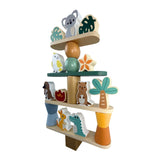 Bocchetta Aussie Animals Wooden Stacking Game (Toddler Balance Toy 24 Months+)