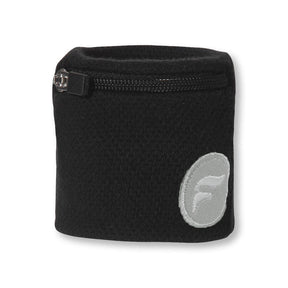 Fly Active Mini Wristpocket Zip Wrist Wallet - 10 Colours (Running Key/Card Holder) - BLACK