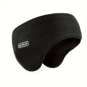 Mens Black Ear Warmers/Earmuffs - Winter Running Headband