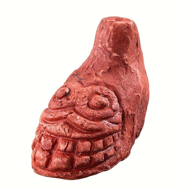 Aztec Death Whistle 7cm Red Emergency Safety and Halloween Ehecachichtli