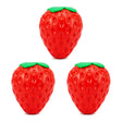 3x Strawberry Fidget Squishy Sensory Toy Pack - Stress Relief (Squeezy Fruit)