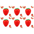 6x Strawberry Fidget Squishy Sensory Toy Bulk Pack - Stress Relief (Squeezy Fruit)