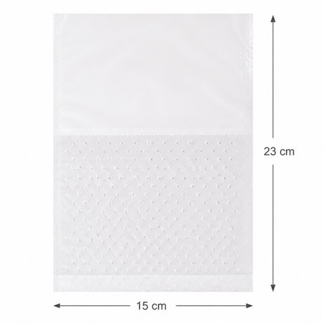 60x Self Standing Kitchen Sink Drainage Bags Bulk Pack - Frosted White (Disposable PE Food Scrap Strainer)