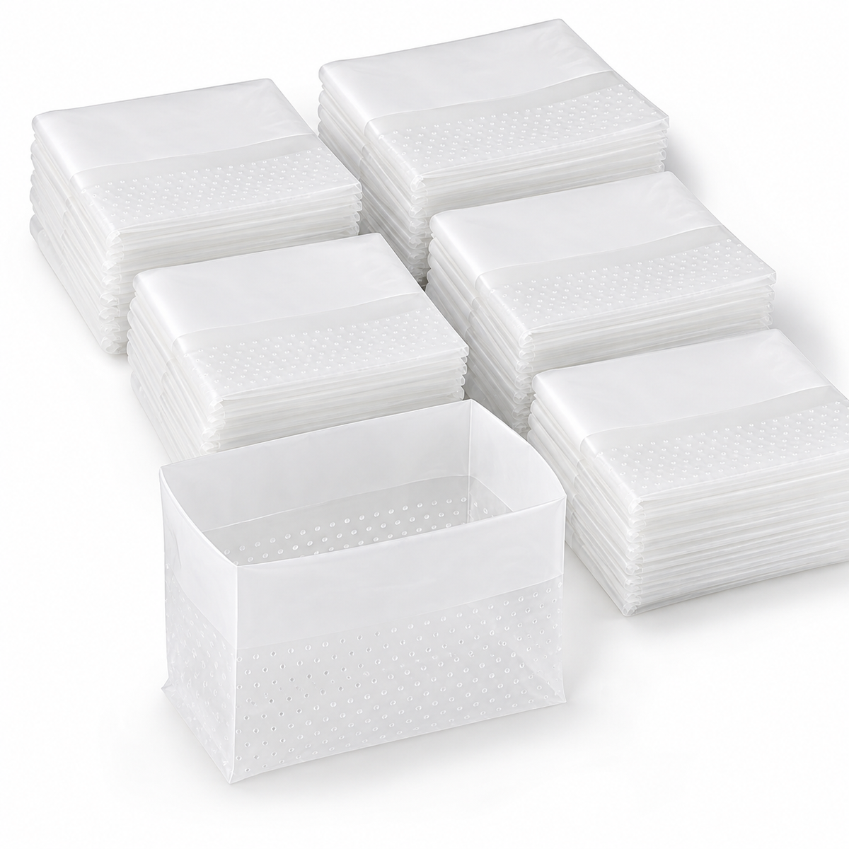 A pack of 60pcs garbage bag, creative self-supporting multi-functional kitchen garbage drainage bag, strong, easy to discard, PE material toughness, k