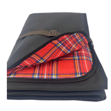 Jacaru 8003XL Giant 100% Cotton Oilskin Picnic Blanket - Dark Brown (Water Resistant Made in Australia)