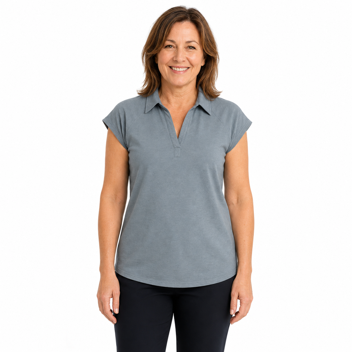 ExOfficio Soytopia Cap Cricket Sleeve Womens Eco Shirt Top - Marine Blue (2013-0802)