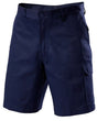HARD YAKKA Generation Y Work Cargo Shorts Cotton Drill Utility Pockets Y05500 - Navy - 112R