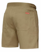 Hard Yakka Cotton Drill Utility Shorts Zip Fly Y05501 - Khaki - 112 Stout