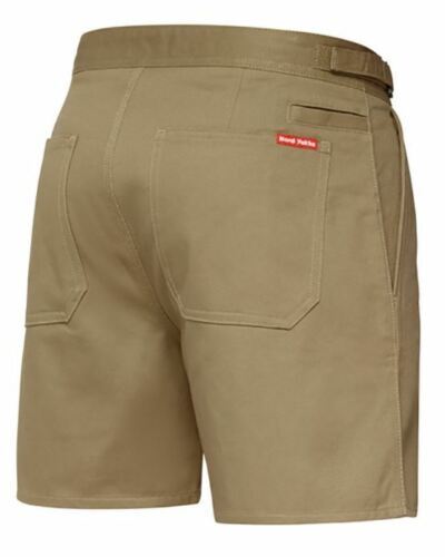 Hard Yakka Cotton Drill Utility Shorts Zip Fly Y05501 - Khaki - 112 Stout