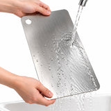Medium Anti-Bacterial Stainless Steel Chopping Board - Mildew-Proof Cutting Board (20x30cm)