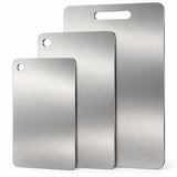 3x Stainless Titanium Steel Anti-Bacterial Mildew-Proof Cutting Chopping Boards