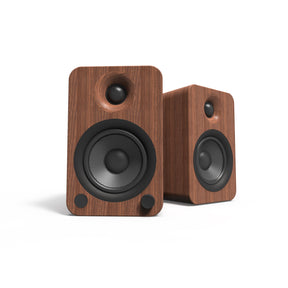 Kanto YU4 140W Powered Bookshelf Speakers (Bluetooth) - Walnut, Pair
