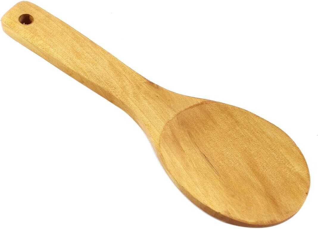 26cm Wooden Spoon Straight Handle Rice Spoon Wood