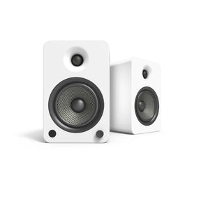 Kanto YU6 200W Powered Bookshelf Speakers (Bluetooth) - Matte White, Pair