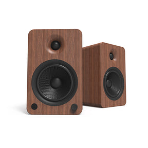 Kanto YU6 200W Powered Bookshelf Speakers (Bluetooth) - Walnut, Pair