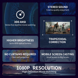 Micropack 5G WiFi Bluetooth 5.0 1080P LCD Projector - Home Cinema (Android)