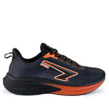 Sfida Zephyr Mens Performance Runners - Black/Dark Orange (Running Shoes/Sneakers)