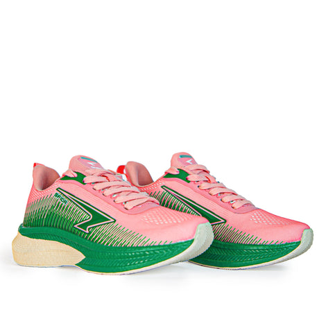 Sfida Zephyr Womens Performance Runners - Blush/Green (Running Shoes/Sneakers)