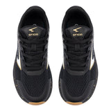 Sfida Zyric Boys Lace Up Runners - Black/Gold (Kids Sneakers/Shoes)
