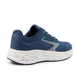 Sfida Zyric Girls Lace Up Runners - Navy/Purple (Kids Sneakers/Shoes)