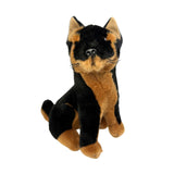 Bocchetta Zorro 21cm Sitting Dingo Plush Toy - Black/Tan (Australian Stuffed Animal Souvenir Gift)