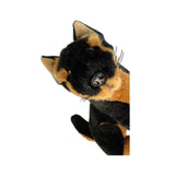 Bocchetta Zorro 21cm Sitting Dingo Plush Toy - Black/Tan (Australian Stuffed Animal Souvenir Gift)