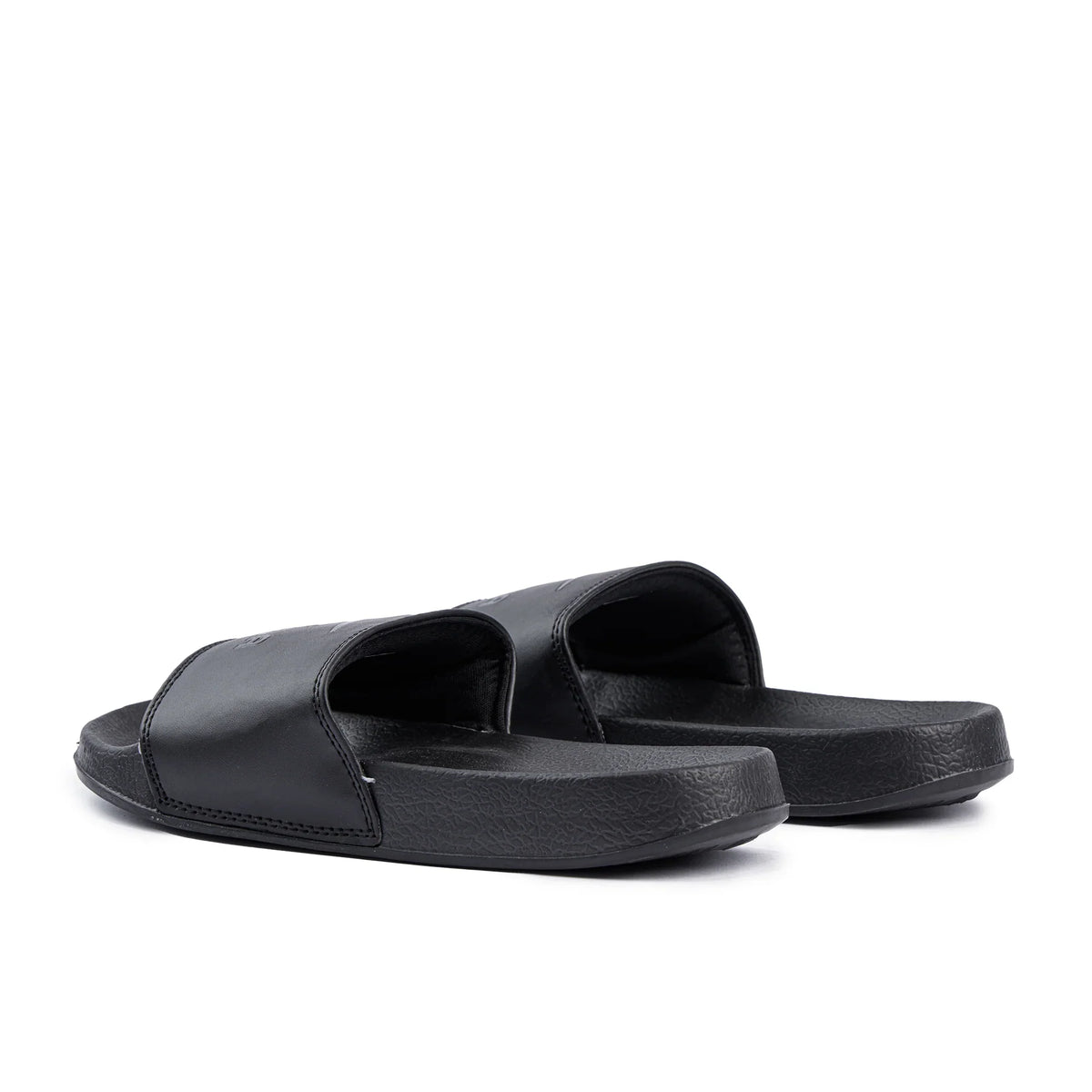 Sfida Laze Boys Slides - Black/Black (Kids Slip On Sandals)