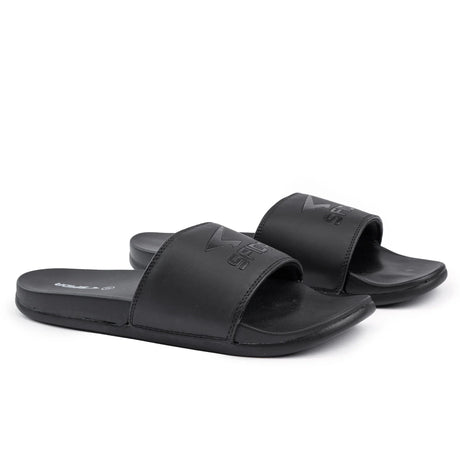 Sfida Laze Mens Slides - Black (Slip On Sandals)