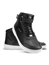 Barebarics Zing Unisex High Top Leather Barefoot Sneakers - Black/White