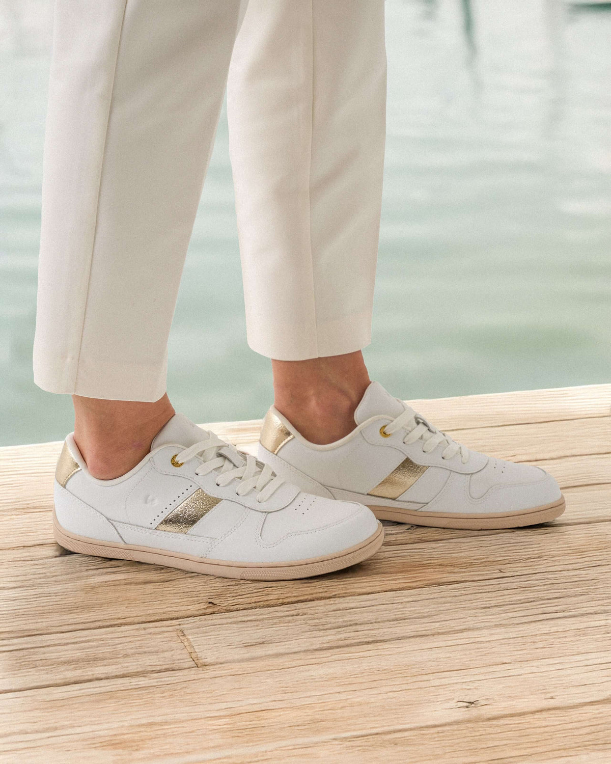 Be Lenka Unisex Cellestia Barefoot Sneakers - White/Gold