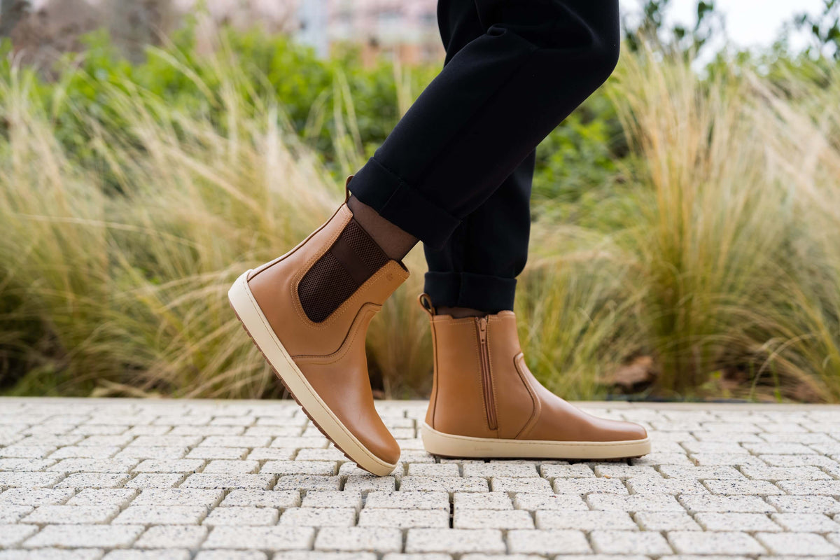 Be Lenka Womens Allure Barefoot Boots - Light Cognac