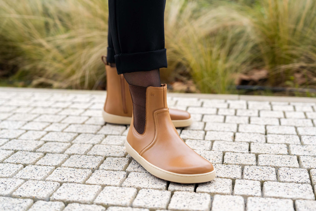 Be Lenka Womens Allure Barefoot Boots - Light Cognac