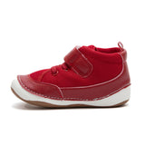 Billycart Chicago Kids Wide-Fit Barefoot First Walker High-Top Sneakers - Red (Baby & Toddler Shoes)