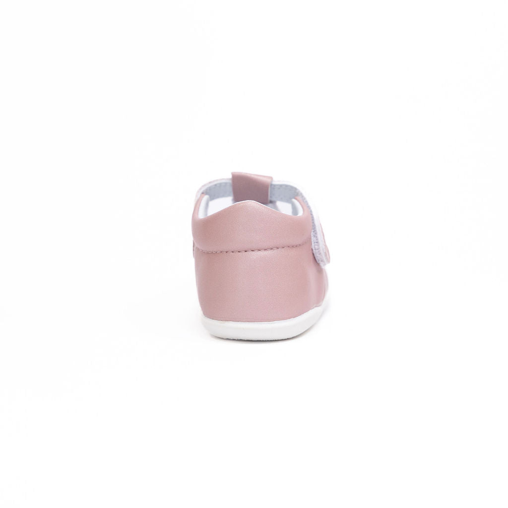 Billycart Rosie Girls Barefoot First Walker T-Bar Sandals - Light Pink (Baby Mary Jane Shoes)
