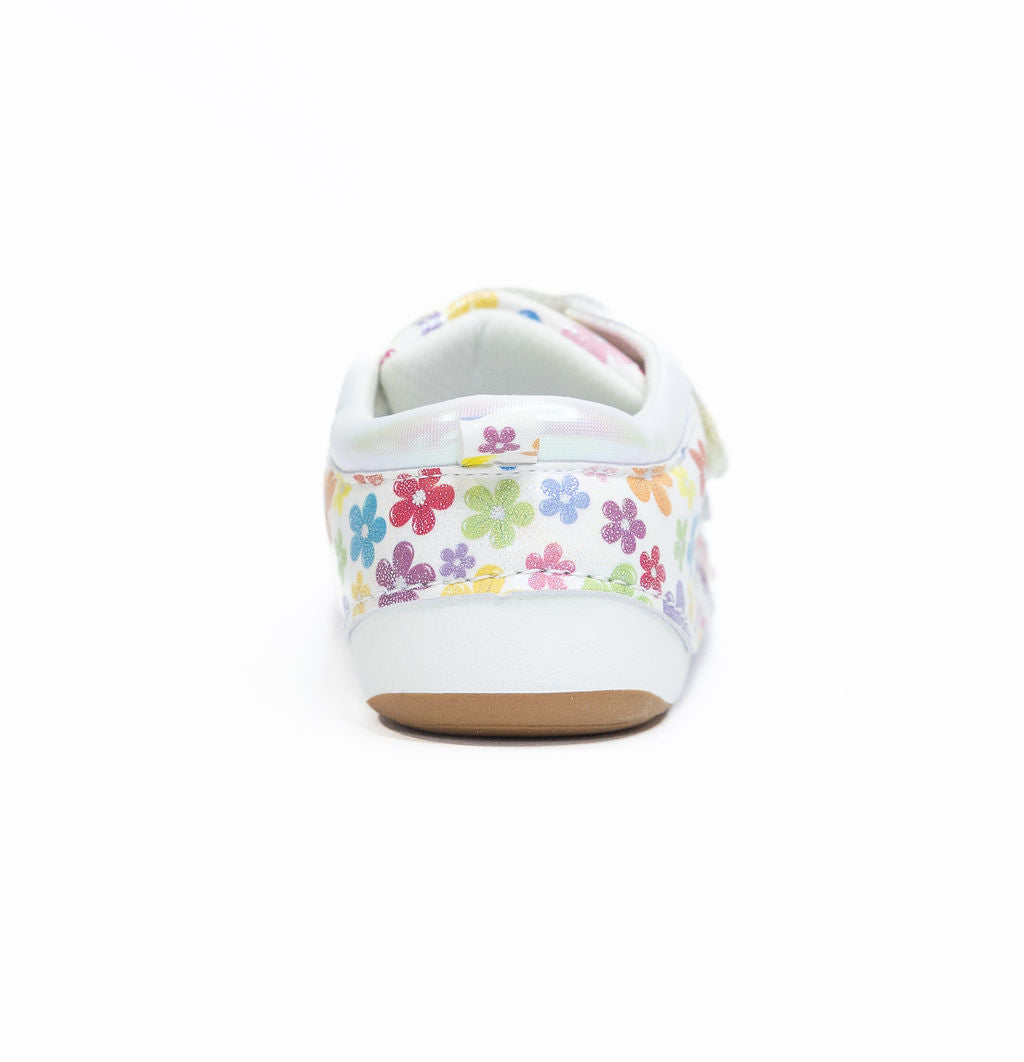 Billycart Poppy Girls Wide-Fit Barefoot First Walker Sneakers - Flower (Baby & Toddler Shoes)