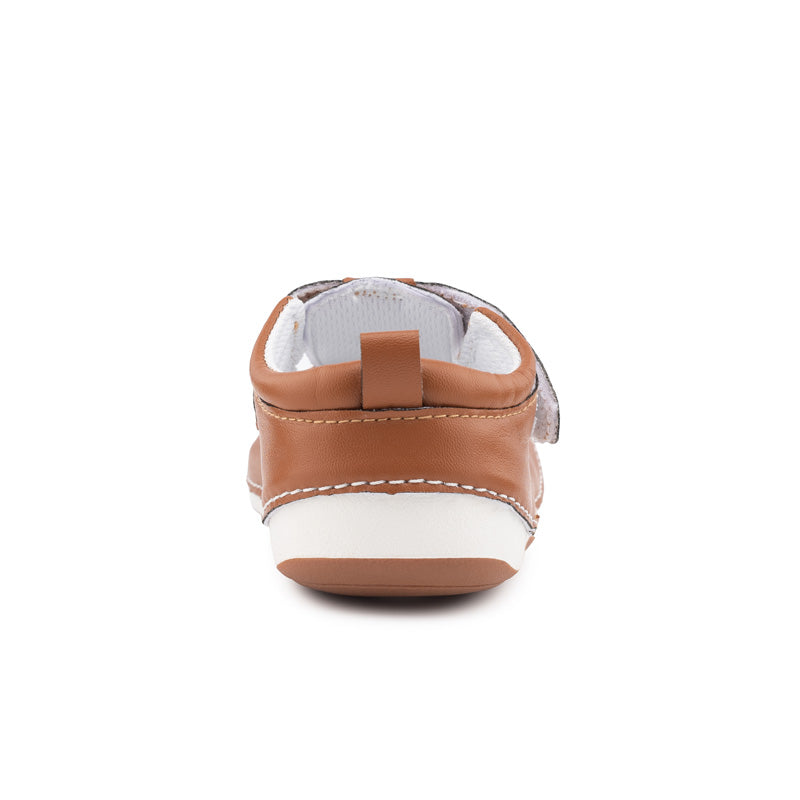 Billycart London Wide Kids Wide-Fit First Walker Sandals - Tan Brown (Baby & Toddler Shoes)