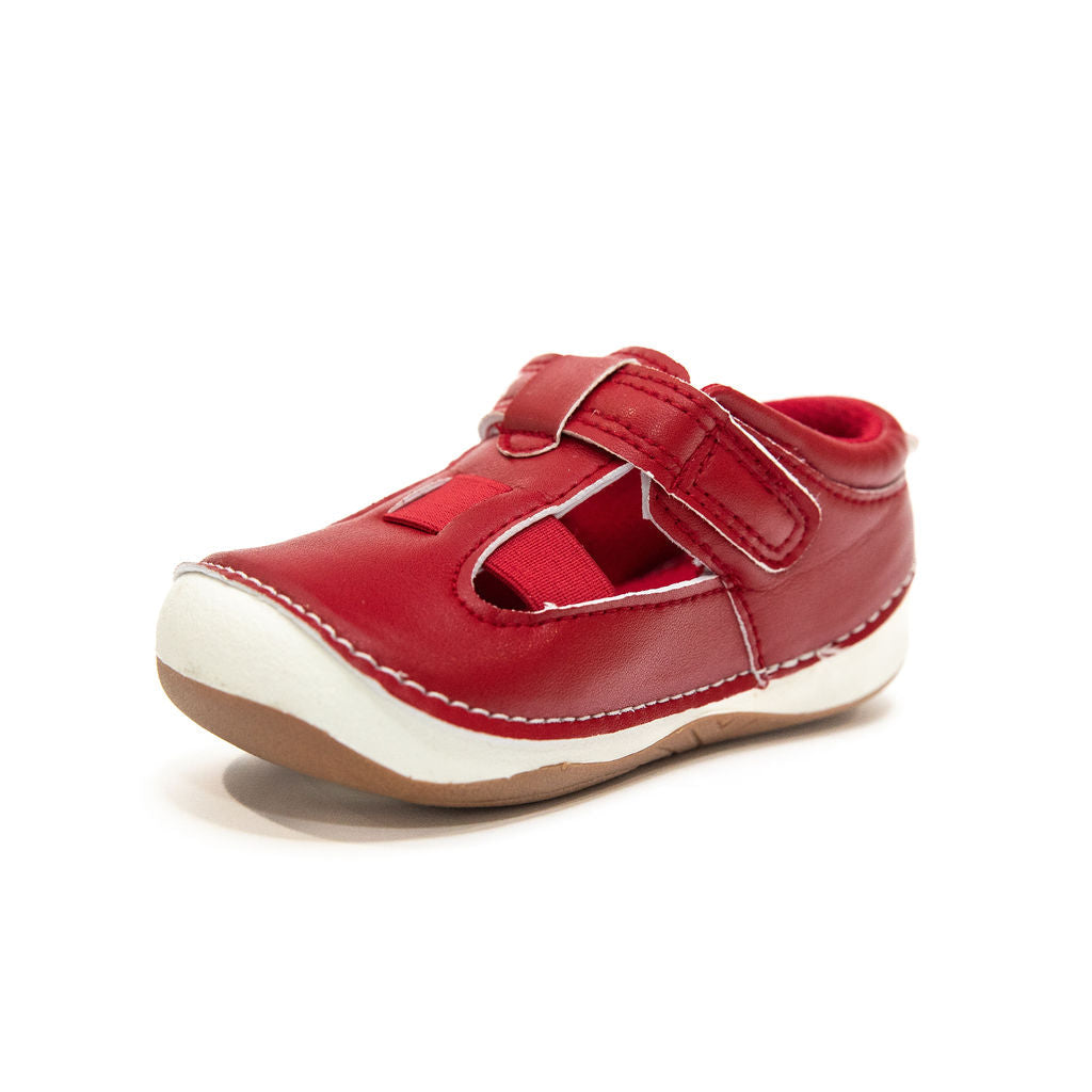 Billycart Boston Kids Wide-Fit First Walker Sandals - Red (Baby & Toddler Shoes)
