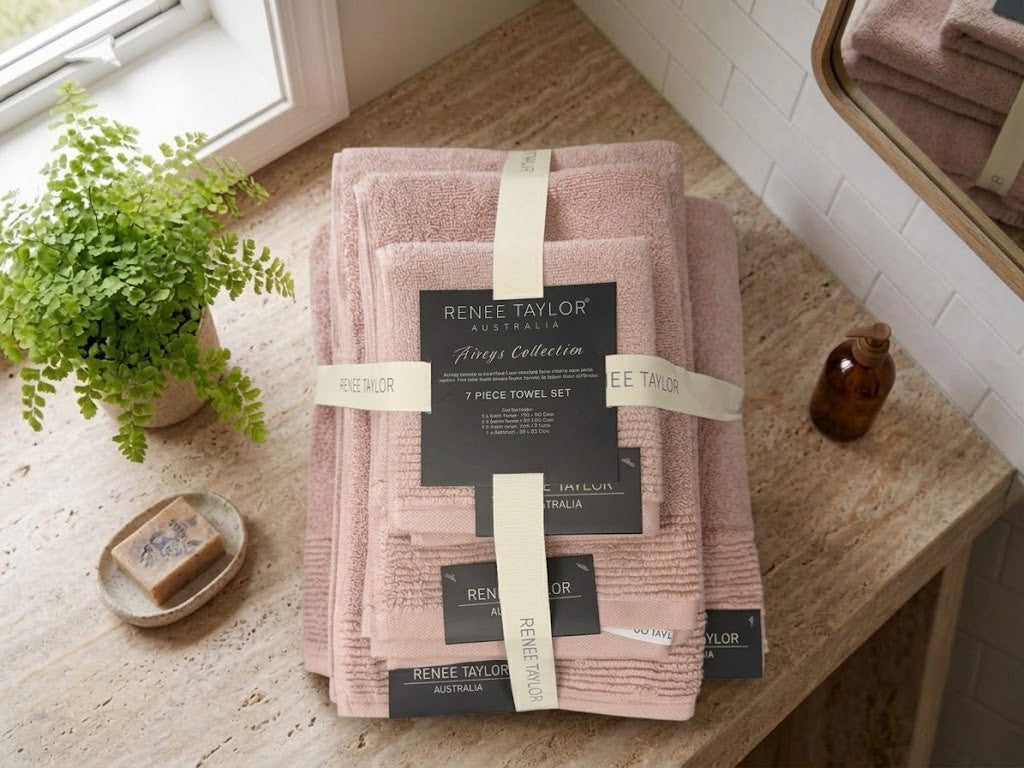 Renee Taylor Aireys 650 GSM Zero Twist Cotton Towels - Cherwood (Bath, Hand & Face Towel/Bath Sheet & Bath Mat)