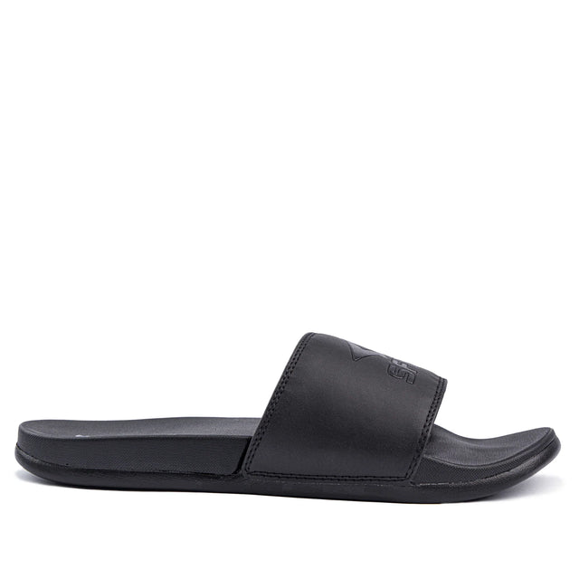 Sfida Laze Mens Slides - Black (Slip On Sandals) - BLACK